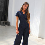 Denim Buttons Romper