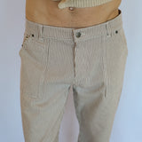 Straight Comfy Stripes Beige