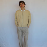 Buttons Knit Sweater Natural