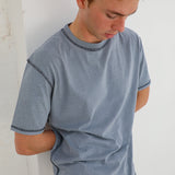 Inverted Trendy T-Shirt Light Blue