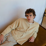 Buttons Knit Sweater Natural