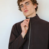 Double Zip Jacket Brown