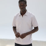 Short Modern Polo Light Grey