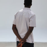 Short Modern Polo Light Grey