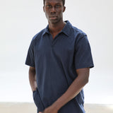 Short Modern Polo Navy