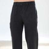 Linen Comfy Pants Petrol