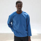 Long Trendy Modern T-Shirt Blue