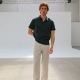 Short Modern Polo Dark Green