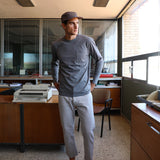 Denim Comfy Pants Light Grey