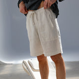 Short Comfy Linen Natural