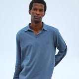 Modern Polo Blue Stripe Detail