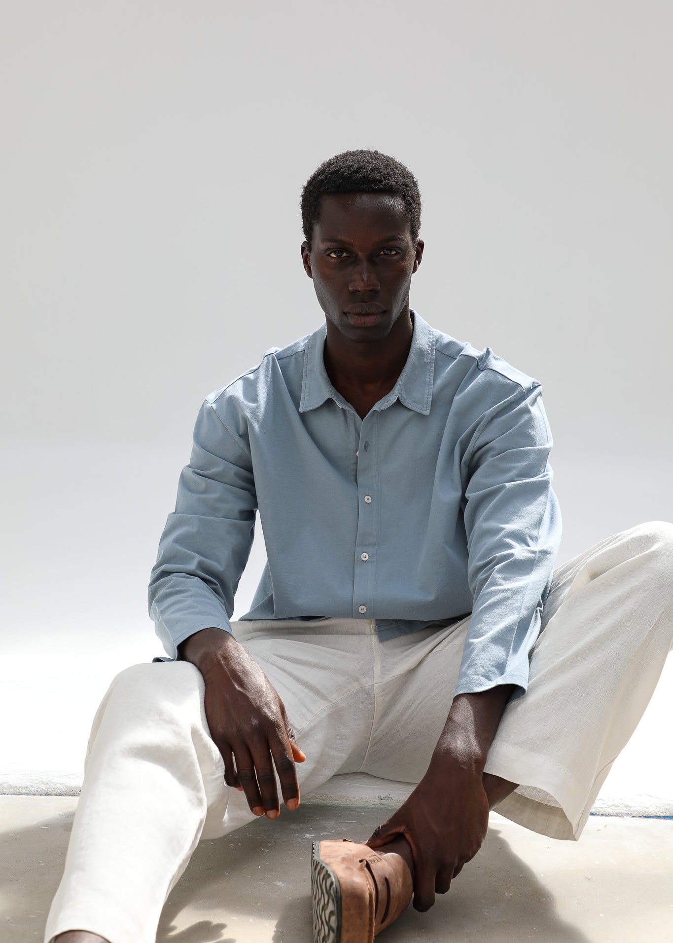 Modern Polo Shirt Light Blue