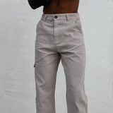 Corduroy Pocket Comfy Pants Grey
