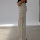 Seams Pocket Pants Beige