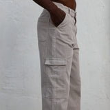 Corduroy Pocket Comfy Pants Grey