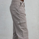 Corduroy Pocket Comfy Pants Grey