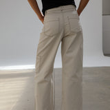 Seams Pocket Pants Beige