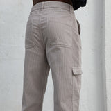 Corduroy Pocket Comfy Pants Grey