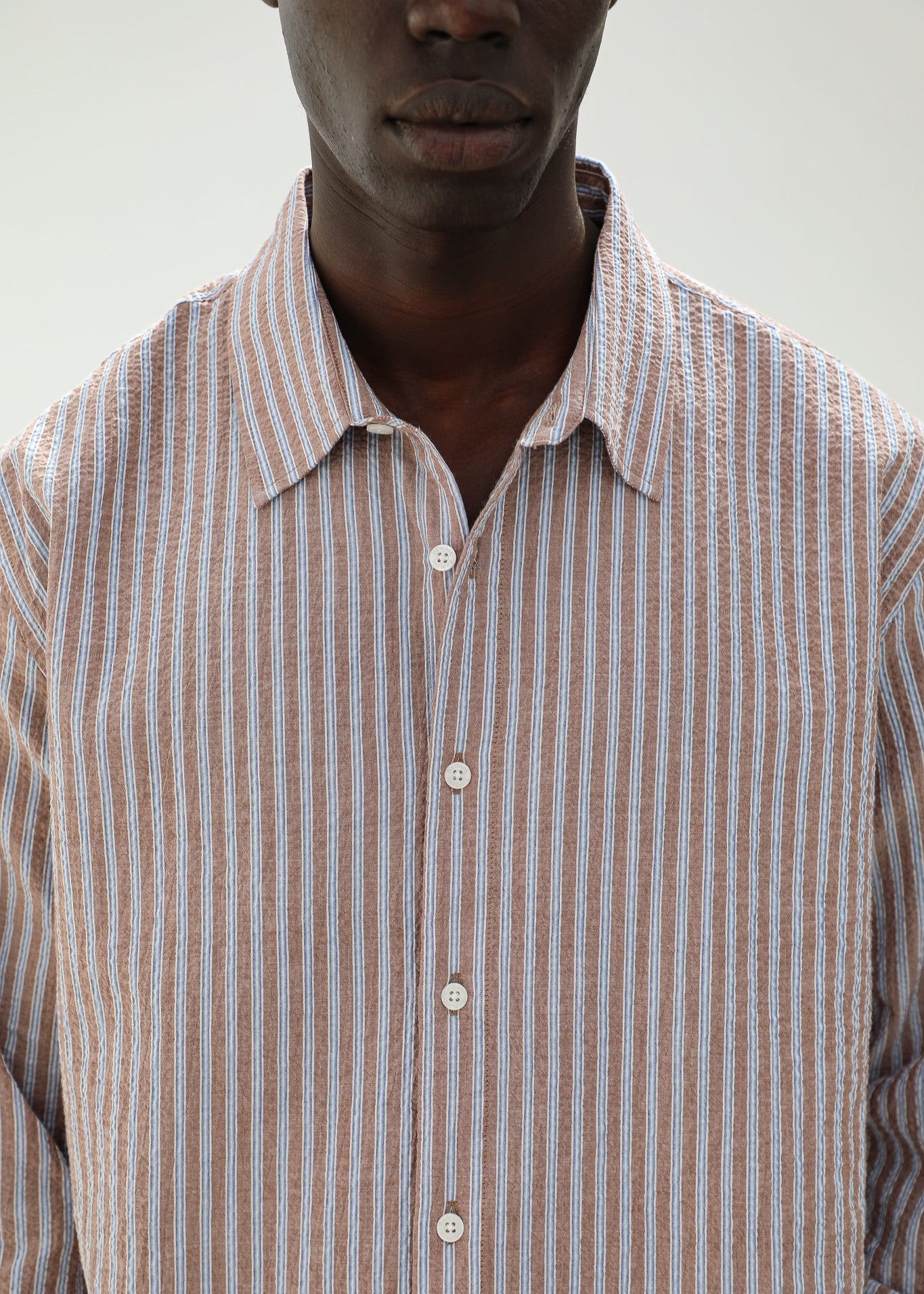 Modern Stripes Shirt Brown