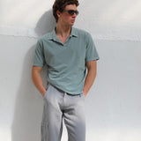 Short Modern Polo Green