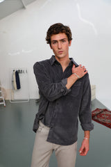 Corduroy Overshirt Dark Grey