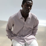 Modern Stripes Shirt Brown