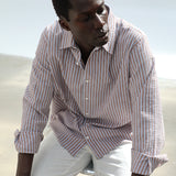 Modern Stripes Shirt Brown