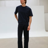 Short Modern Trendy T-Shirt Navy