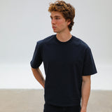 Short Modern Trendy T-Shirt Navy