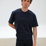 Short Modern Trendy T-Shirt Navy