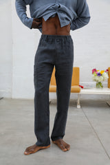 Comfy Linen Pants Petrol