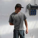 Vintage Trendy Pocket T-shirt Light Grey