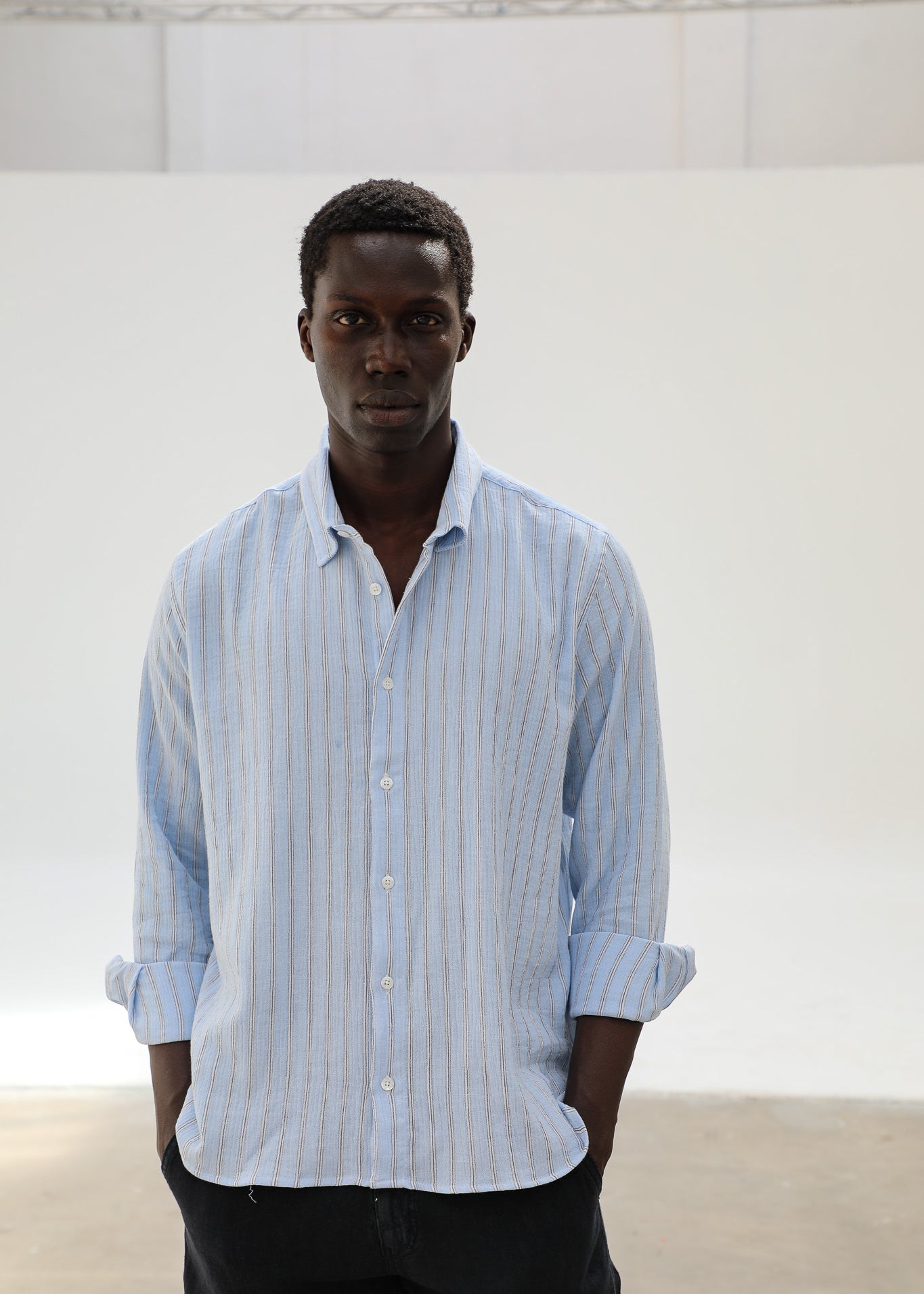 Modern Stripes Shirt Blue