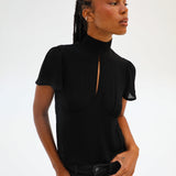 Open Blouse Black