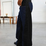 Double Tone Jeans Black & Blue