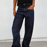 Double Tone Jeans Black & Blue