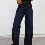 Double Tone Jeans Black & Blue