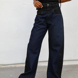Double Tone Jeans Black & Blue