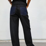 Double Tone Jeans Black & Blue