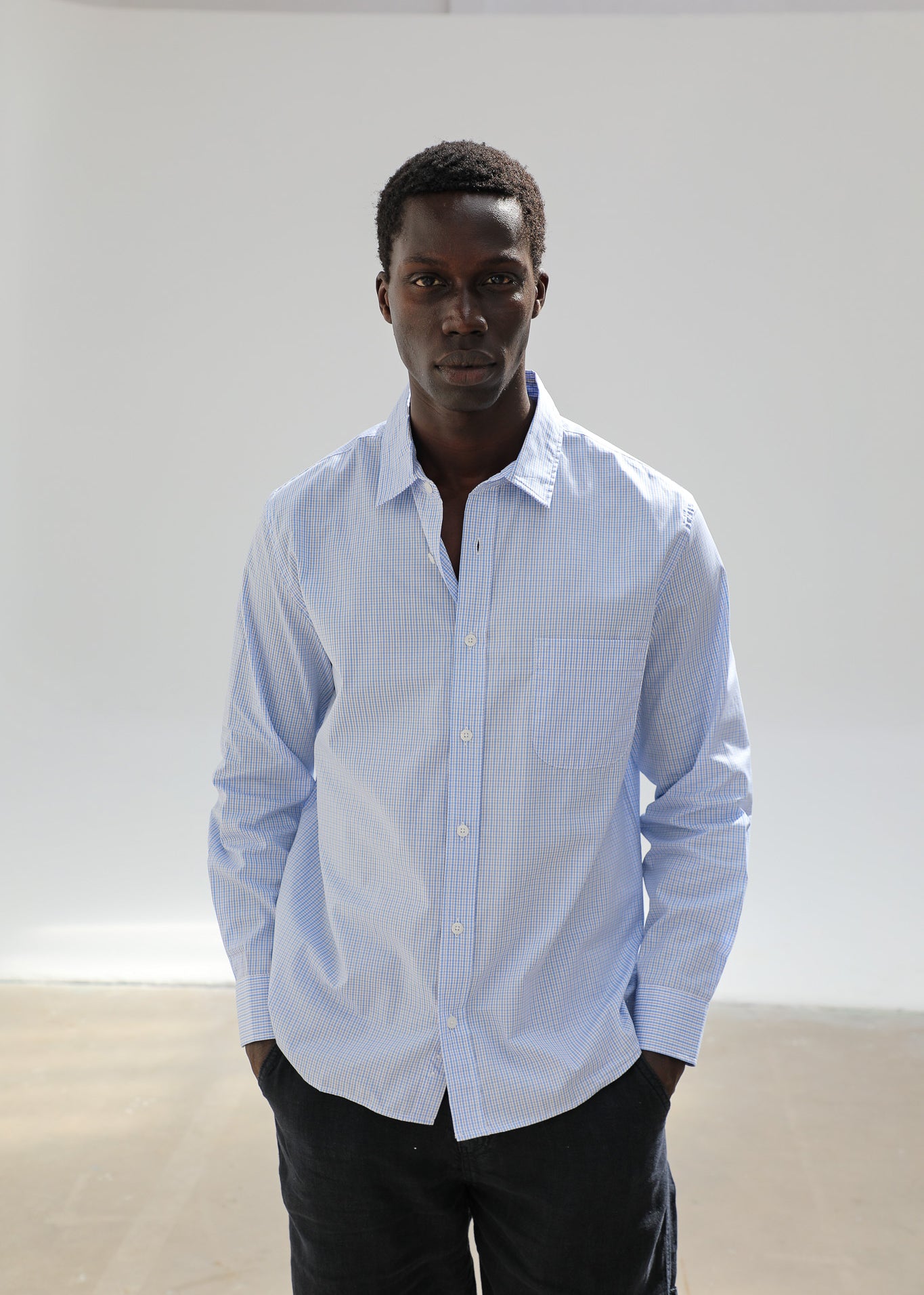 Square Shirt Blue