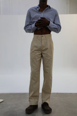 Retro Comfy Linen Pants Beige