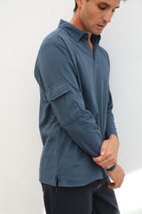 Pocket Modern Polo Petrol