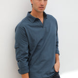 Pocket Modern Polo Petrol