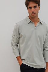 Pocket Modern Polo Light Green 