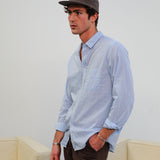 Square Shirt Light Blue