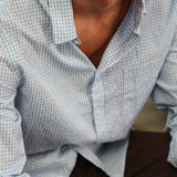 Square Shirt Light Blue