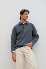 Polo Sweater Dark Blue