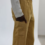 Comfy Linen Pants Mustard