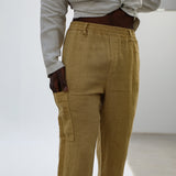 Comfy Linen Pants Mustard