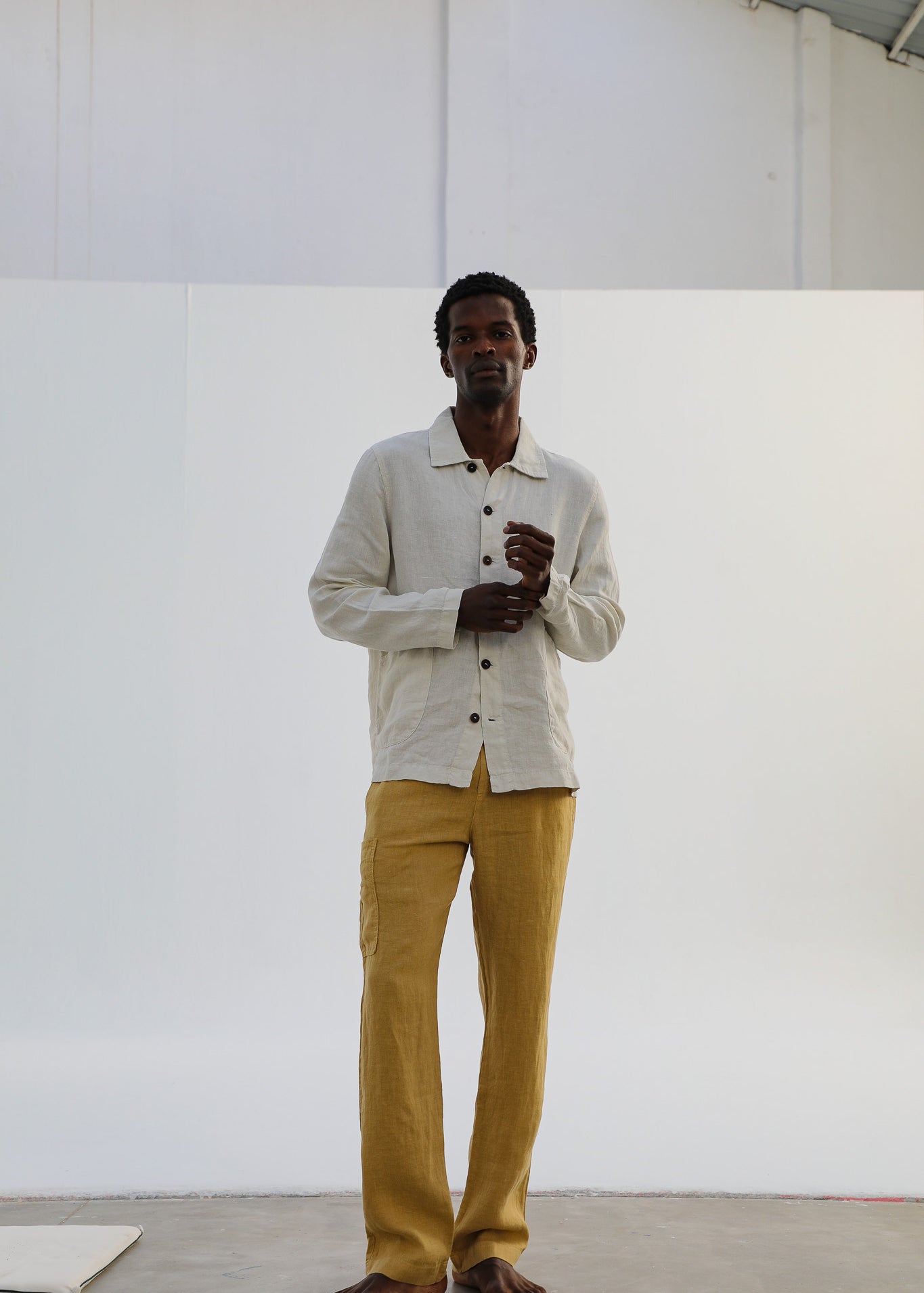 Comfy Linen Pants Mustard
